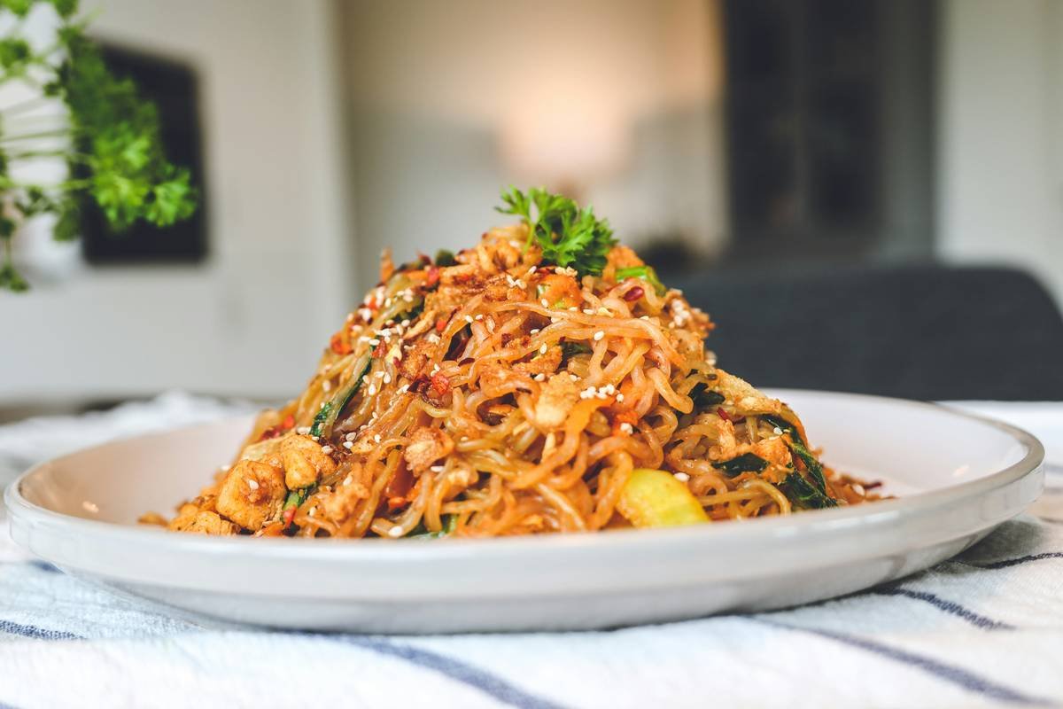 Pad Thai With Shirataki Noodles Recipe | Low Calorie | Shirataki Pad Thai | Diet Food