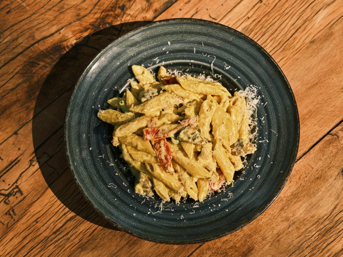 traditional delicious penne Italian pasta